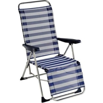 SILLON MULTIPOSICIONES PLAYA RELAX ALUMINIO RAYAS FIBRELINE