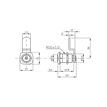 CERRADURA BUZON 713-20 NIQUEL