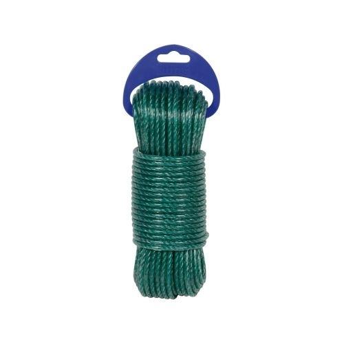 CUERDA MADEJA CABLE ACERO PLAST.10 MTRS.VERDE BSR