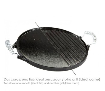 PLANCHA ASAR REDONDA ESMALTADA GARCIMA