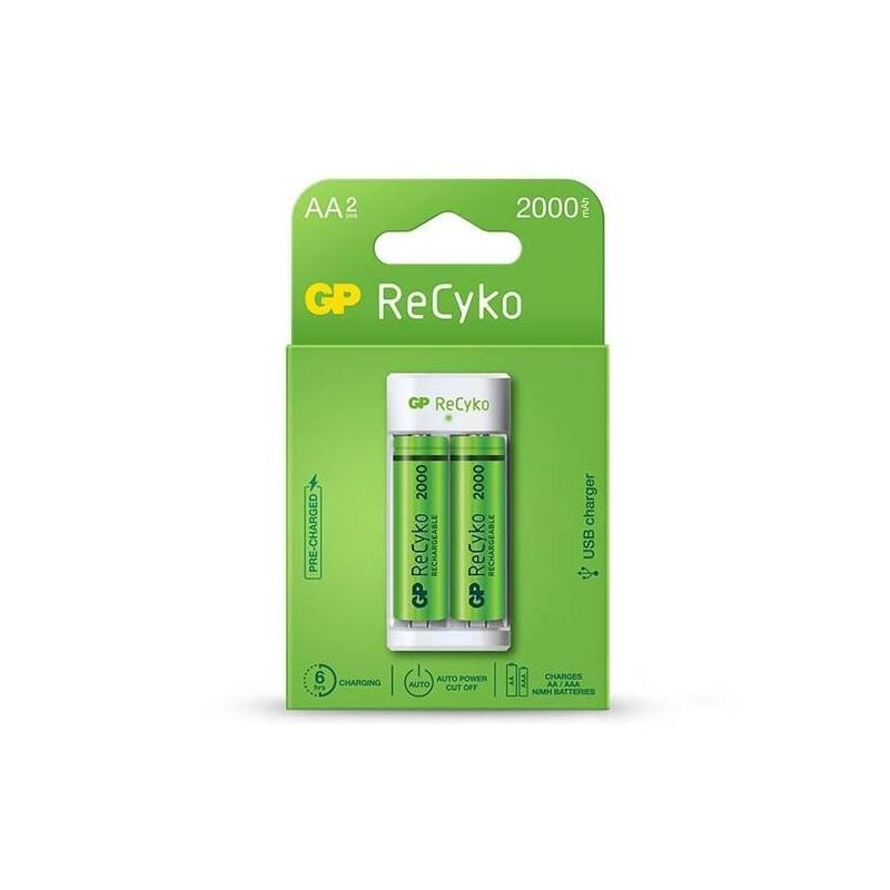 CARGADOR DE 2 PILAS AA O AAA 2100MAH