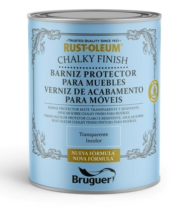 BARNIZ PARA MUEBLES CHALKY TRANSPARENTE 750ML