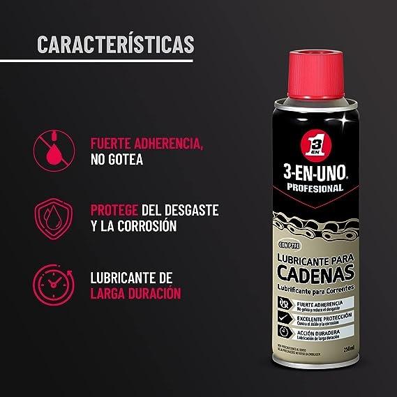 Aceite Lubricante 3 En 1 Cadenas Spray 250ml 