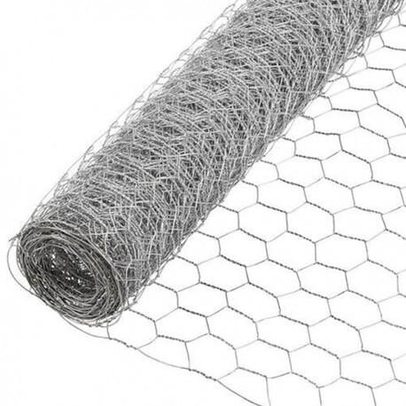 MALLA CONEJERA TRIPLE TORSION GALVANIZADO ROLLO 50 METROS