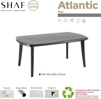 MESA ATLANTIC EXTENSIBLE DE 170 A 225 CM 55*100*37CM