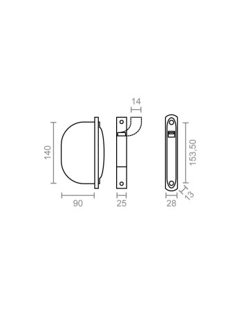 RECOGEDOR EMBUTIR 14MM BLANCO MICEL PR01