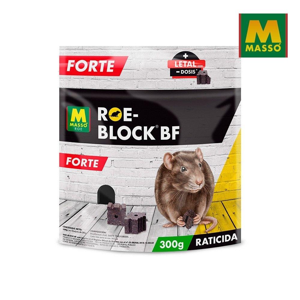 RATICIDA ROE-BLOCK FORTE 300GR MASSO