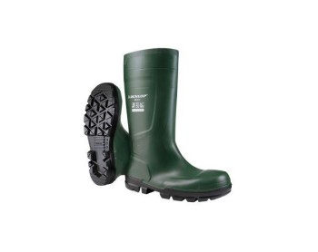 BOTA AGUA WORK IT DUNLOP VERDE CON SEGURIDAD