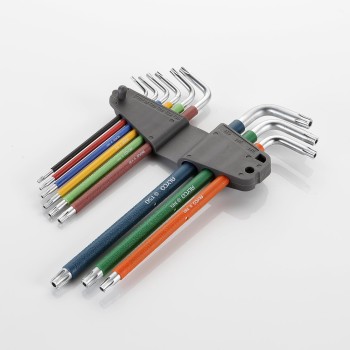 JUEGO LLAVES TORX ALYCO COLORES  INVIOLABLES 9 PZAS