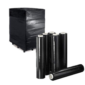 FILM EXTENSIBLE 23MICRAS 500MM 1,3KG NEGRO CAJA DE 8