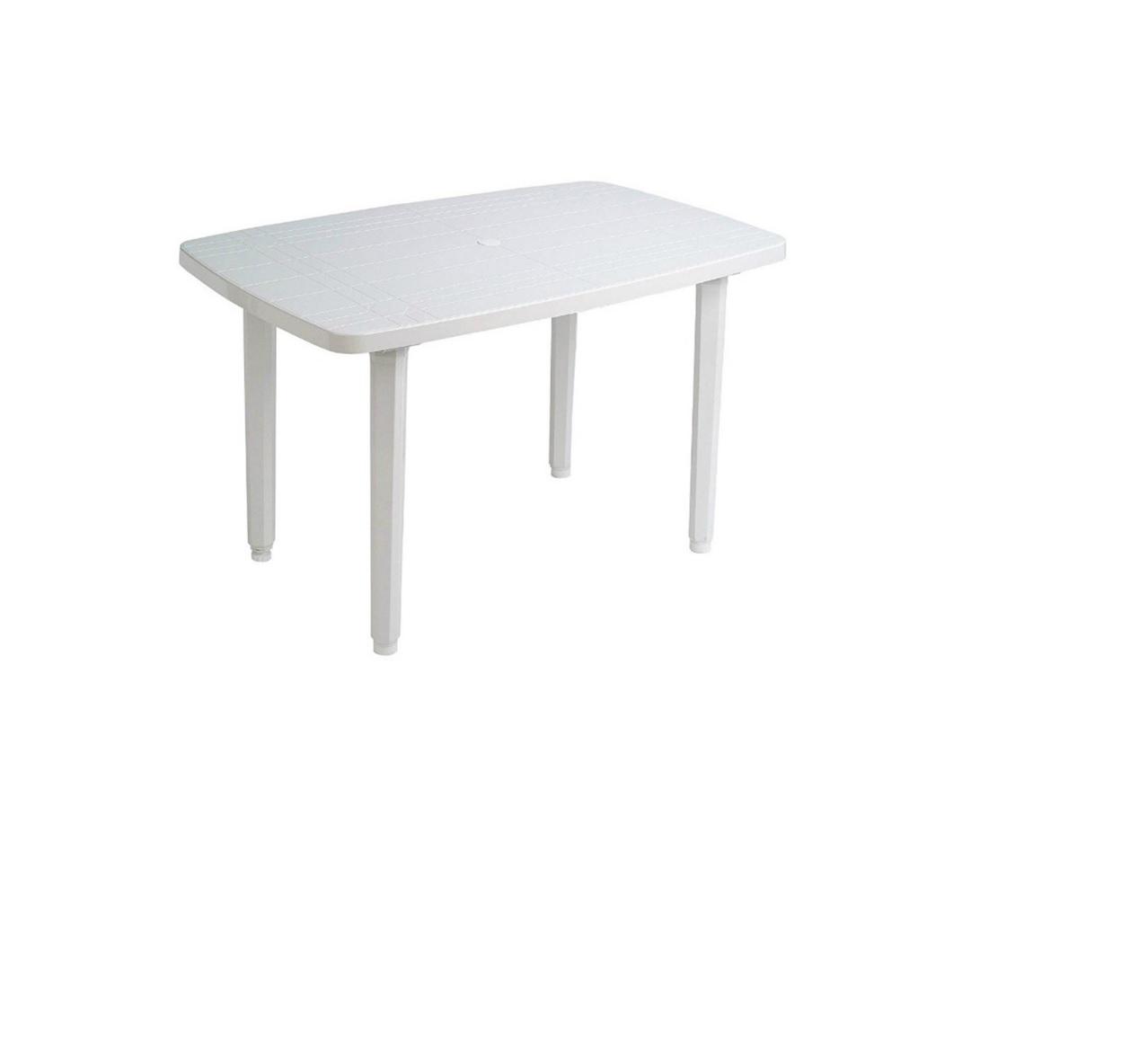 MESA RECTANGULAR BLANCA 140X90X72 CM