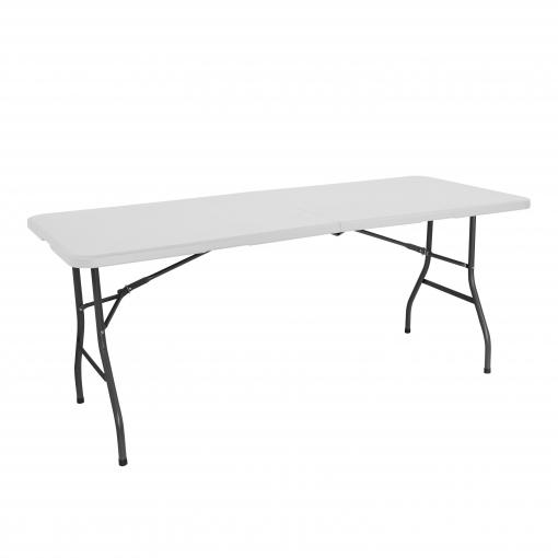 MESA COLECTIVIAD RESINA PLEGABLE 180X74X74CM