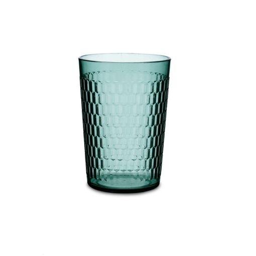 VASO BAJO RELIEVE TURQUESA PS ATLANTIC QD 45CL