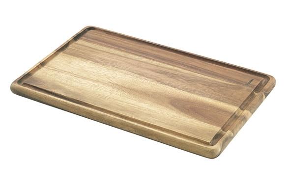 TABLA COCINA RANURADA MADERA ACACIA 32X21X12,5CM