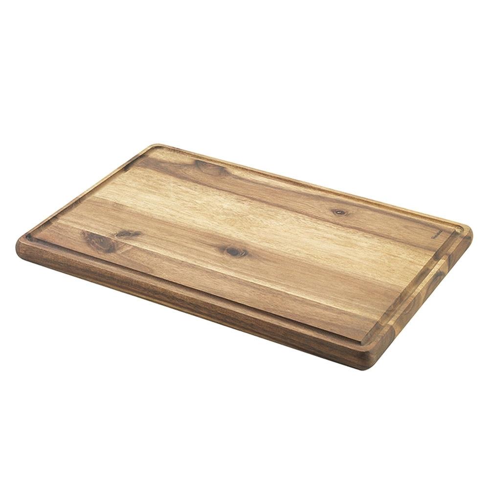 TABLA COCINA RANURADA MADERA ACACIA 39X26X2CM