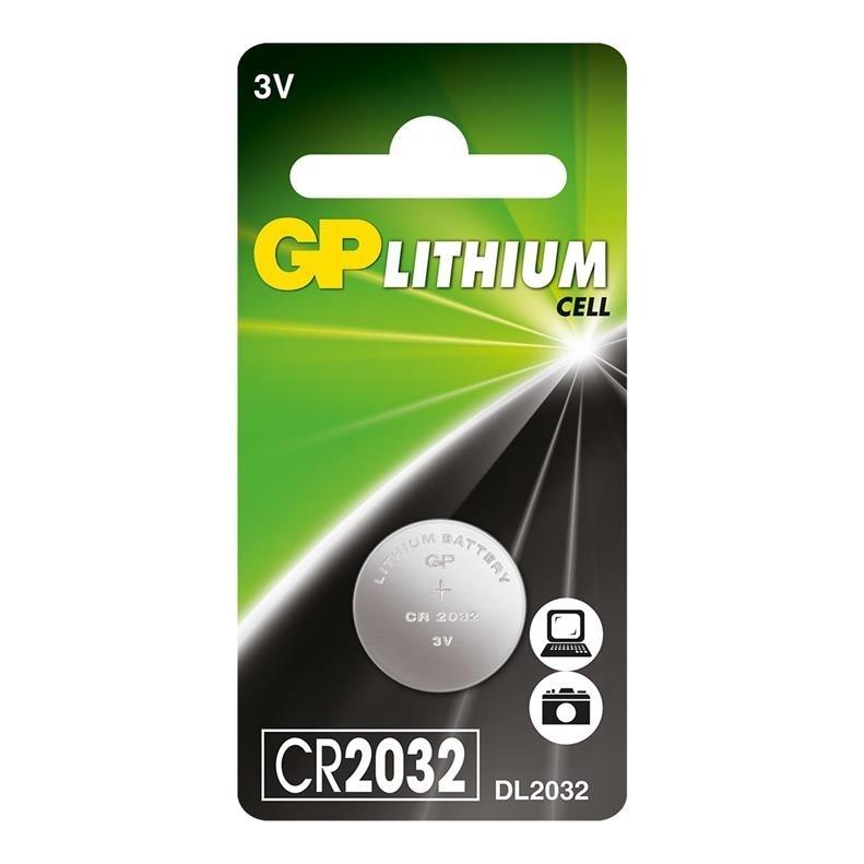 PILA BOTON LITIO GP CR2032 3V 1UD GDP