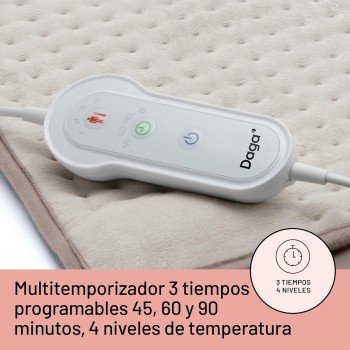 ALMOHADILLA ELECTRICA 4 TEMPERATURAS 34X46CM 110W DAGA