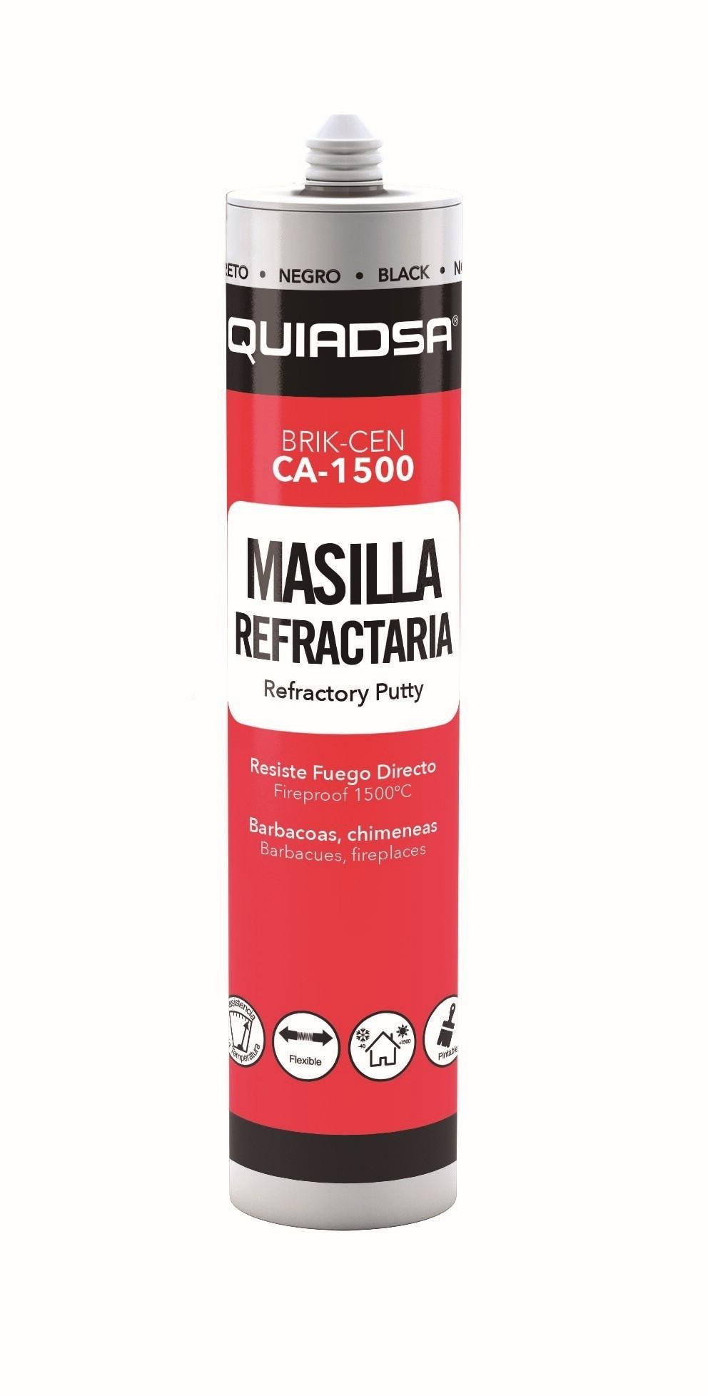 MASILLA REFRACTARIA BRIK-CEN CA-1500 NEGRO 300ML