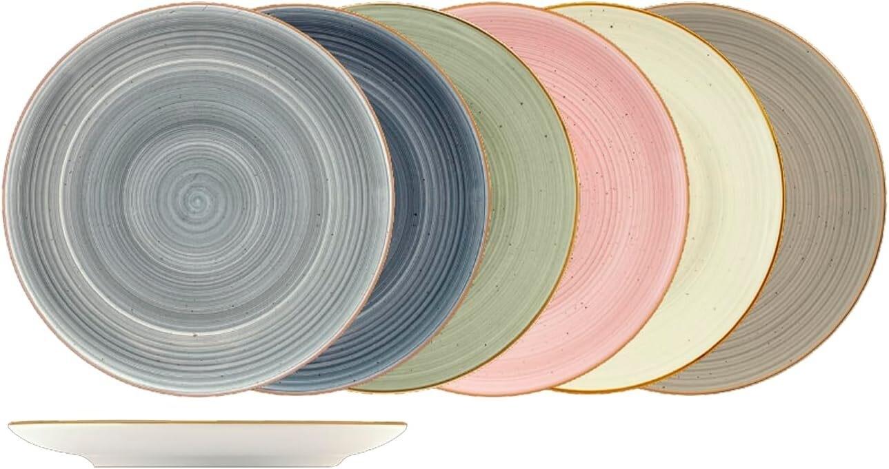 VAJILLA GRES STONEWARE COLORES SURTIDOS 18 PIEZAS