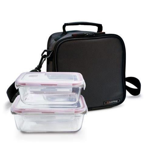 BOLSA LUNCHBAG BASIC NEGRA 2 HERMETICOS CRISTAL