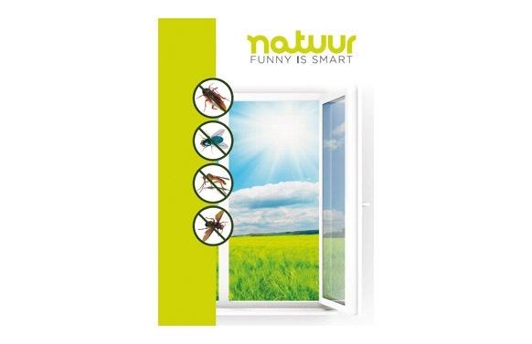 MOSQUITERA VENTANA FIJA TEXTIL BLANCA NATUUR