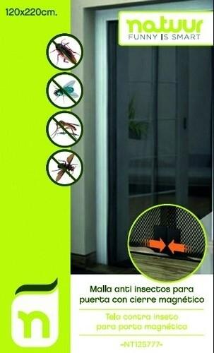 MOSQUITERA MAGNETICA PUERTA 120X220CM NATUUR