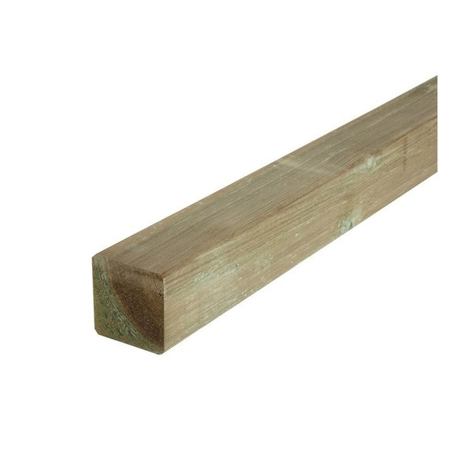 POSTE MADERA CUADRADO MARRON AUTOCLAVE