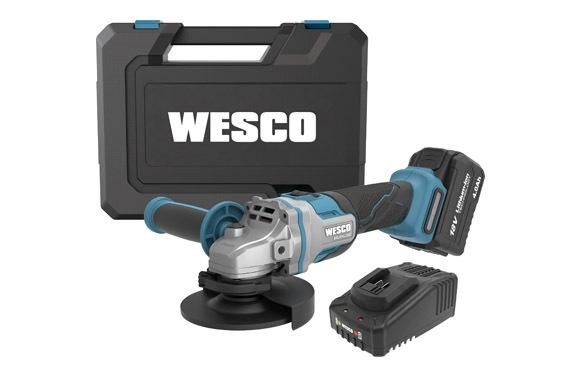 AMOLADORA WESCO 125MM 4.0 AH 18V + CARGADOR WESCO