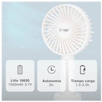 VENTILADOR MINI MANO BALU BLANCO