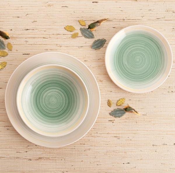 VAJILLA CERAMICA 18 PZAS VELVET QD