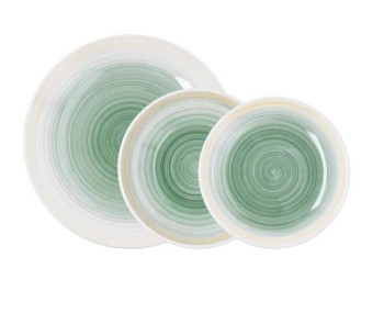 VAJILLA CERAMICA 18 PZAS VELVET QD
