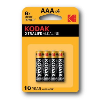 PILA ALCALINA KODAK XTRALIFE AAA LR03 4UDS