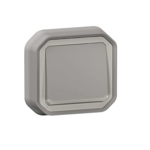 PULSADOR LUMINOSO EMPOTRAR GRIS IP55 LEGRAND