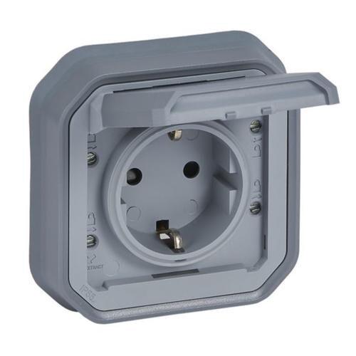 BASE SCHUKO EMPOTRAR GRIS IP55 LEGRAND
