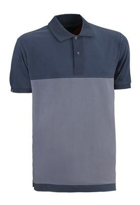 POLO ALGODON/ELASTANO FENIX GRIS/MARINO