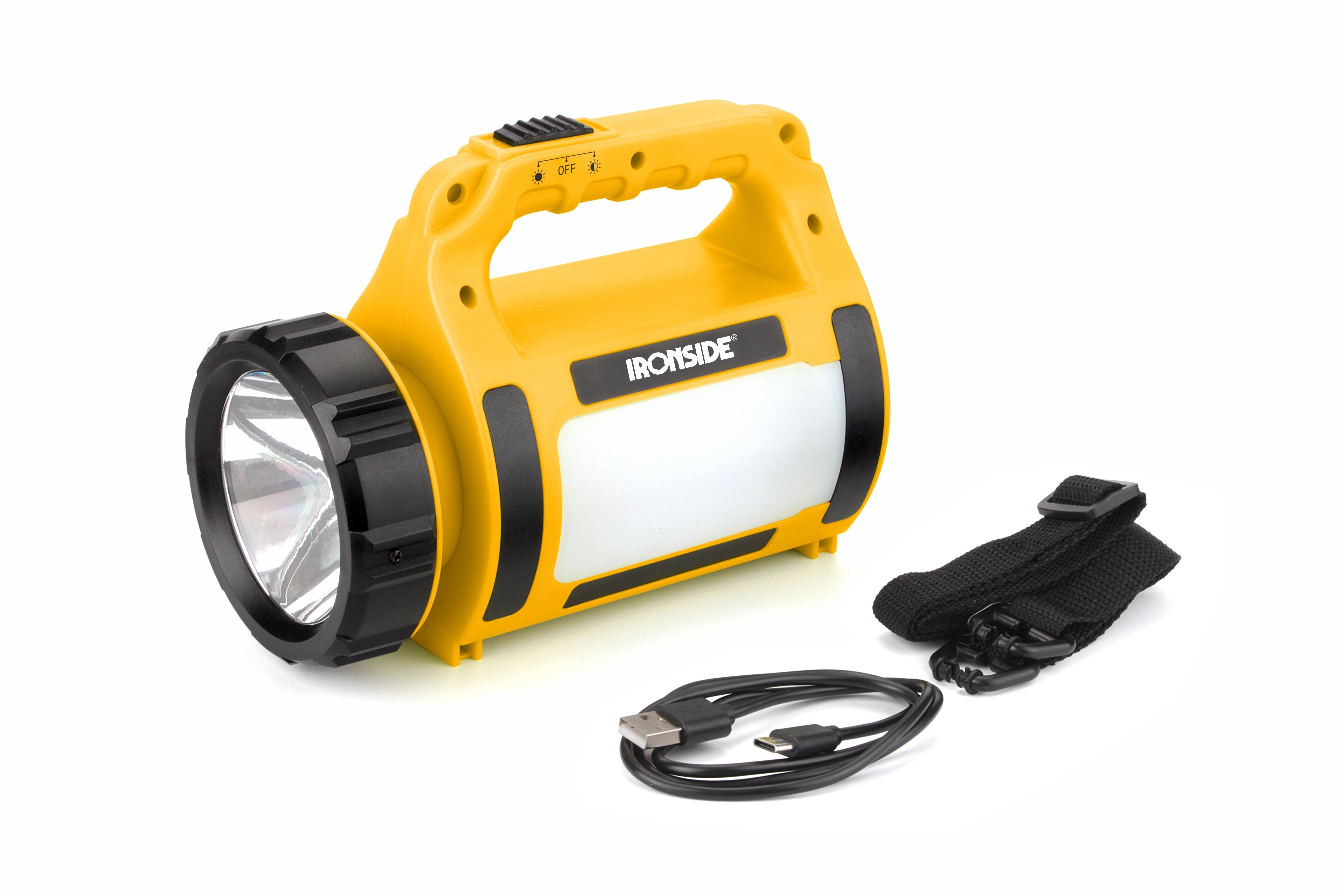 LINTERNA CON FOCO COB RECG 500LM IP20 IRONSIDE