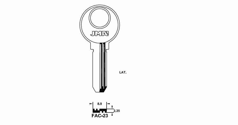 LLAVE SEGURIDAD FAC-23 LATON