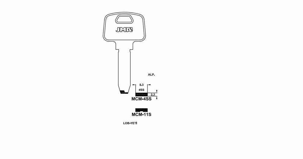 LLAVE SEGURIDAD MCM-11S ALPACA