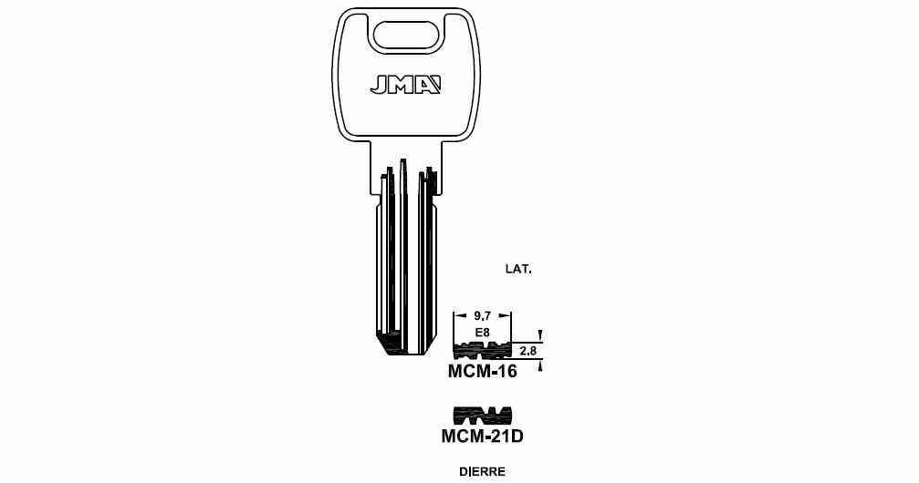 LLAVE SEGURIDAD MCM-16-E LATON