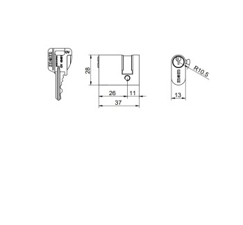 CILINDRO MCM OVAL MEDIO OV-11-26