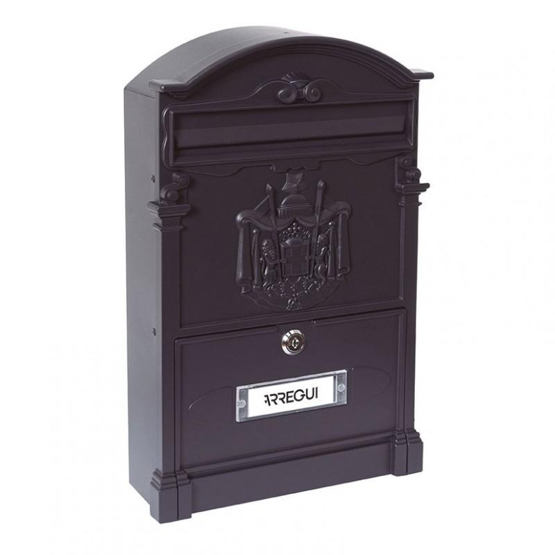 BUZON EXTERIOR ALUMINIO FUNDIDO RESIDENCIA NEGRO