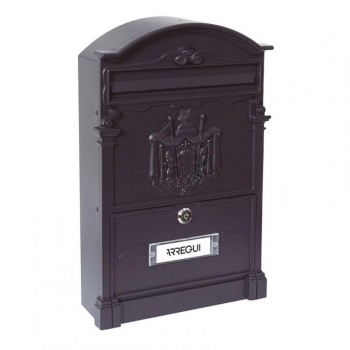 BUZON EXTERIOR ALUMINIO FUNDIDO RESIDENCIA NEGRO