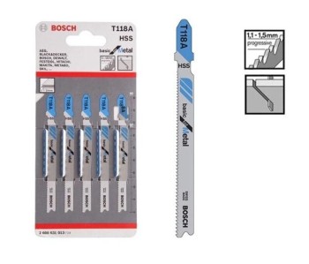 HOJAS SIERRA CALAR BOSCH T-118-A 2608 BLISTER 5UNDS