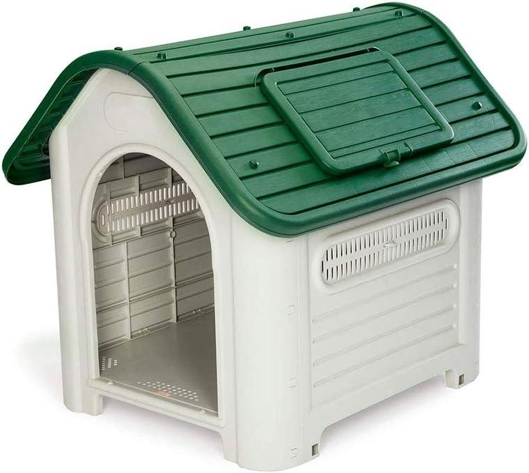 CASETA RESINA PERROS DAKOTA GREEN 72X87X75CM