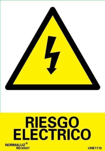 SEÑAL PVC RIESGO ELECTRICO 21X30 CM