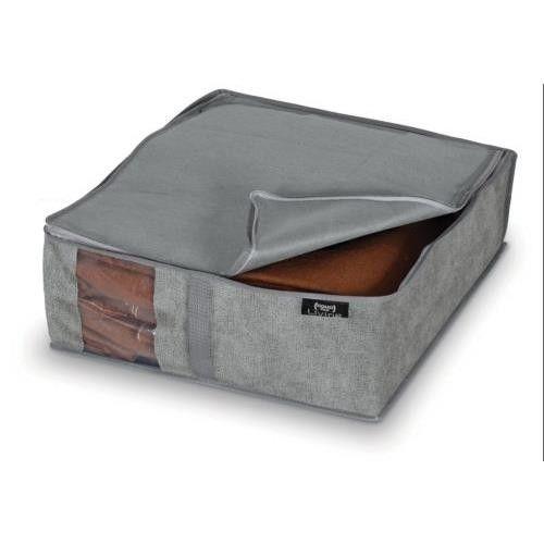 FUNDA GUARDA ROPA 40X45X15CM GRIS