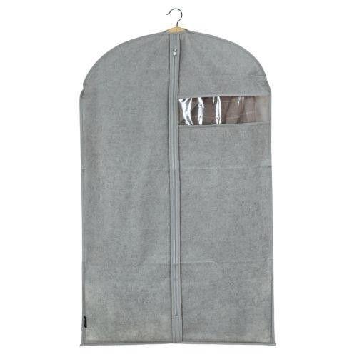 FUNDA GUARDA TRAJE 60X100CM GRIS