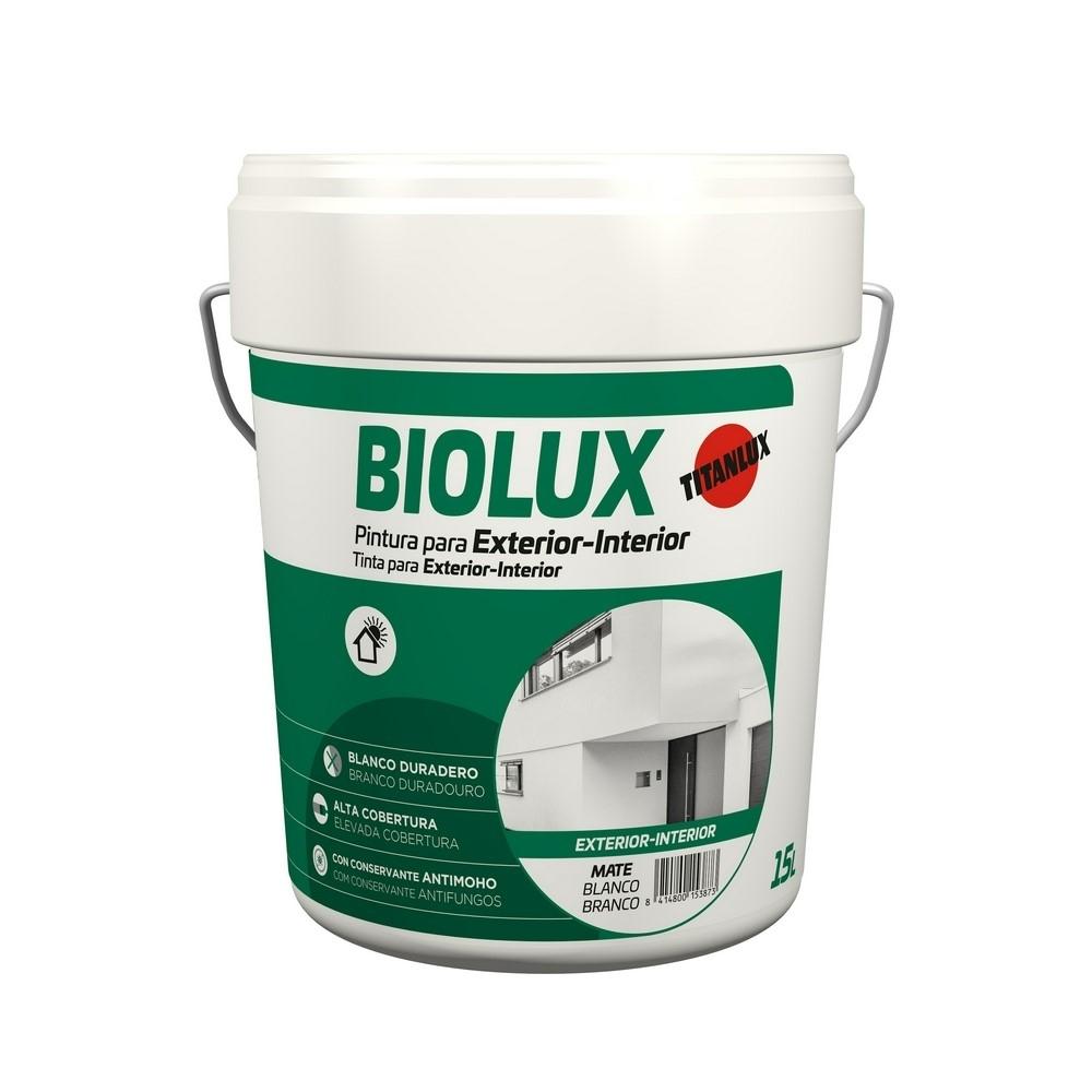 PINTURA PLASTICA EXTERIOR BIOLUX BLANCO MATE