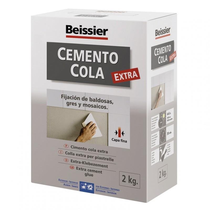 CEMENTO COLA EXTRA GRIS 2 KG BEISSIER