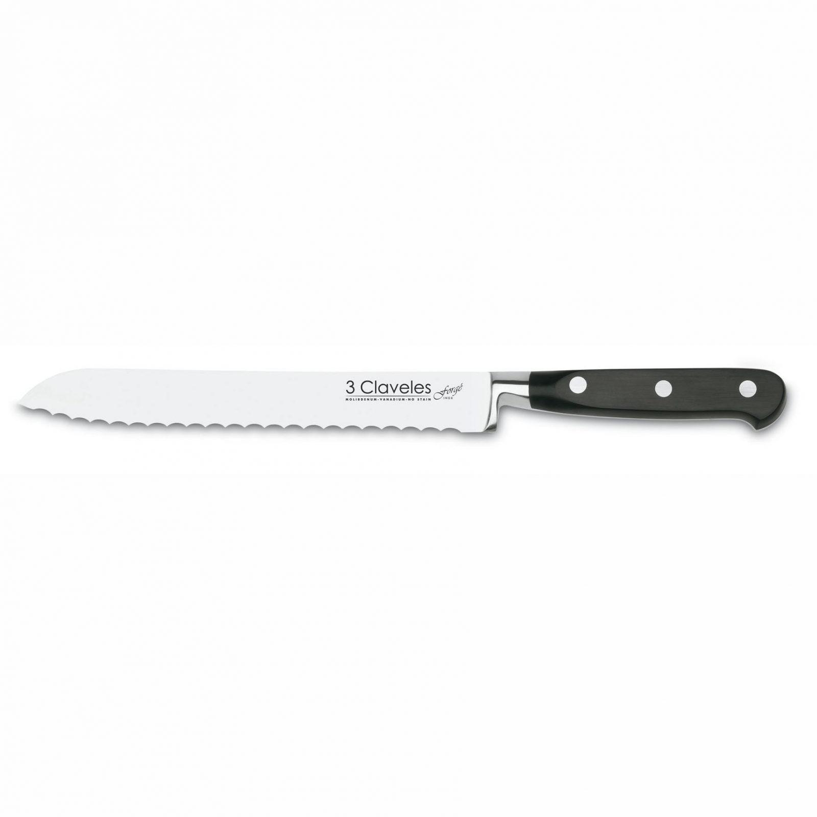 CUCHILLO PANERO 3 CLAVELES FORJADO 20CM